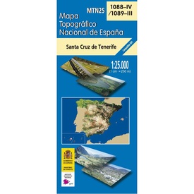 Topografische kaart 1088-IV/1089-III Santa Cruz De Tenerife (Tenerife) | CNIG - Instituto Geográfico Nacional