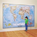 Wereldkaart 85P Wereld politiek, world political, 280 x 193 cm | National Geographic