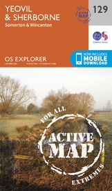 Wandelkaart - Topografische kaart 129 OS Explorer Map | Active Yeovil / Sherborne | Ordnance Survey