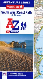 Wandelatlas 5 Adventure Atlas South West Coast Path  - Dorset | A-Z Map Company