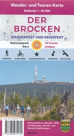 Wandelkaart Der Brocken - Nationalpark Harz | Schmidt Buch Verlag