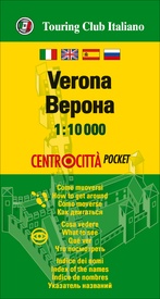 Stadsplattegrond Centrocittà Pocket Verona | Touring Club Italiano