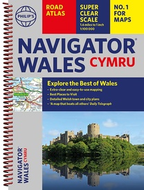 Wegenatlas Wales Navigator | A4 | Ringband | Philip's Maps