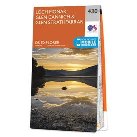 Wandelkaart - Topografische kaart 430 OS Explorer Map Loch Monar, Glen Cannich, Glen Strathfarrar | Ordnance Survey