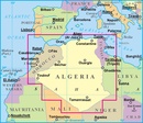 Wegenkaart - landkaart Algeria - Algerije | Gizi Map