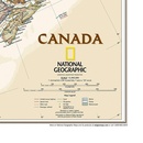 Wandkaart Canada, antiek, 97 x 82 cm | National Geographic Wandkaart 20530 Canada, antiek, 97 x 82 cm | National Geographic