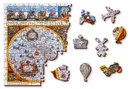 Legpuzzel Nova Terrarum antieke kaart puzzel in hout 1010 stuks | Wooden City