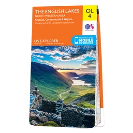 Wandelkaart - Topografische kaart 4 OS Explorer Map | Active The English Lakes - North Western area | Ordnance Survey