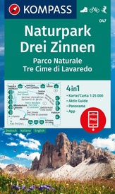 Wandelkaart 047 Naturpark Drei Zinnen - Parco Naturale Tre Cime di Lavaredo | Kompass