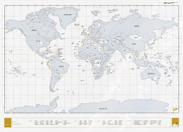 Scratch Map Clear Edition - Transparant | Luckies