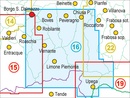 Wandelkaart 16 Val Vermenagna, Valle Pesio, Alta Valle Ellero, Parco Naturale Del Marguareis | Fraternali Editore