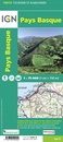 Fietskaart - Wandelkaart 75023 Pays Basque | IGN - Institut Géographique National