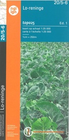 Wandelkaart - Topografische kaart 20/5-6 Topo25 Lo Reninge | NGI - Nationaal Geografisch Instituut