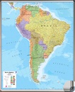 Wandkaart - Prikbord Zuid Amerika - South America political, 120 x 100 cm | Maps International Wandkaart Zuid Amerika politiek, 100 x 120 cm | Maps International