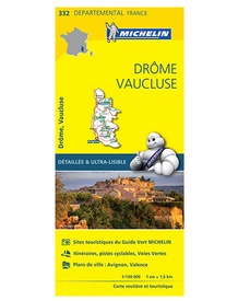 Wegenkaart - landkaart 332 Drome - Vaucluse | Michelin