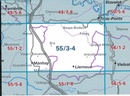 Wandelkaart - Topografische kaart 55/3-4 Topo25 Lierneux | NGI - Nationaal Geografisch Instituut