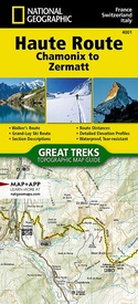 Wandelatlas 4001 Haute Route Chamonix to Zermatt | National Geographic