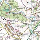 Wandelkaart - Topografische kaart 163 Landranger Cheltenham & Cirencester, Stow-on-the-Wold - Cotswolds | Ordnance Survey