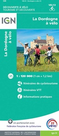 Fietskaart VEL13 Velo La Dordogne a Velo | IGN - Institut Géographique National