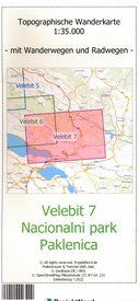 Wandelkaart Velebit 7 - Nacionalni park Paklenica | Projekt Nord