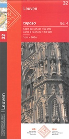 Topografische kaart - Wandelkaart 32 Topo50 Leuven | NGI - Nationaal Geografisch Instituut