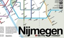 Wandkaart - Stadsplattegrond Nijmegen Metro Transit Map - Metrokaart | Victor van Werkhoven