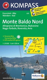 Wandelkaart 691 Monte Baldo Nord | Kompass