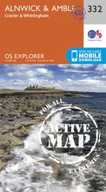 Wandelkaart - Topografische kaart 332 OS Explorer Map | Active Alnwick / Amble | Ordnance Survey