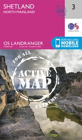 Wandelkaart - Topografische kaart 3 Landranger Active Shetland - North Mainland | Ordnance Survey