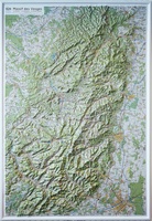 Massif des Vosges - Vogezen met voelbaar 3D reliëf | 80 x 113 cm