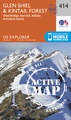 Wandelkaart - Topografische kaart 414 OS Explorer Map | Active Glen Shiel / Kintail Forest | Ordnance Survey