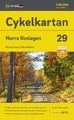 Fietskaart 29 Cykelkartan Norra Roslagen north | Norstedts