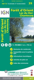 Wandelkaart - Fietskaart 75039 Forêt d'Orient, Lac du Der-Chantecoq | IGN - Institut Géographique National