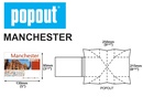 Stadsplattegrond Popout Map Manchester | Compass Maps