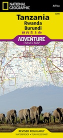 Wegenkaart - landkaart 3206 Adventure Map Tanzania - Rwanda - Burundi | National Geographic