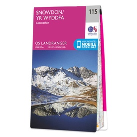 Wandelkaart - Topografische kaart 115 Landranger Snowdon & Caernarfon - Wales | Ordnance Survey