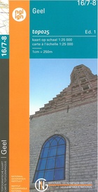 Wandelkaart - Topografische kaart 16/7-8 Topo25 Herentals - Geel - Olen | NGI - Nationaal Geografisch Instituut