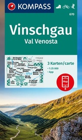 Wandelkaart 670 Vinschgau - Val Venosta | Kompass