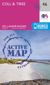 Wandelkaart - Topografische kaart 46 Landranger Active Coll / Tiree | Ordnance Survey