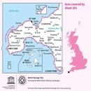 Wandelkaart - Topografische kaart 203 Landranger Land's End & Isles of Scilly, St Ives & Lizard Point | Ordnance Survey