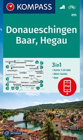 Wandelkaart 895 Donaueschingen - Baar - Hegau | Kompass