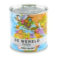 Magnetische puzzel van de wereld