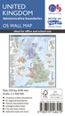 Wandkaart United-Kingdom Administration | 93 x 104 cm | Ordnance Survey