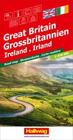 Wegenkaart - landkaart Grossbritannien, Irland - Groot Britannie, Ierland | Hallwag