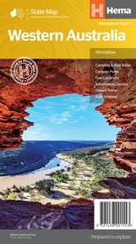 Wegenkaart - landkaart Western Australia state map | Hema Maps