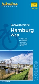 Fietskaart HH1 Bikeline Radkarte Hamburg West | Esterbauer