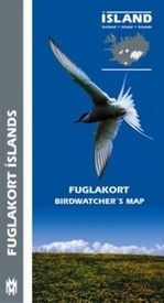 Vogelgids Birdwatcher's Map of Iceland / Vogelkaart van IJsland | Mal og Menning